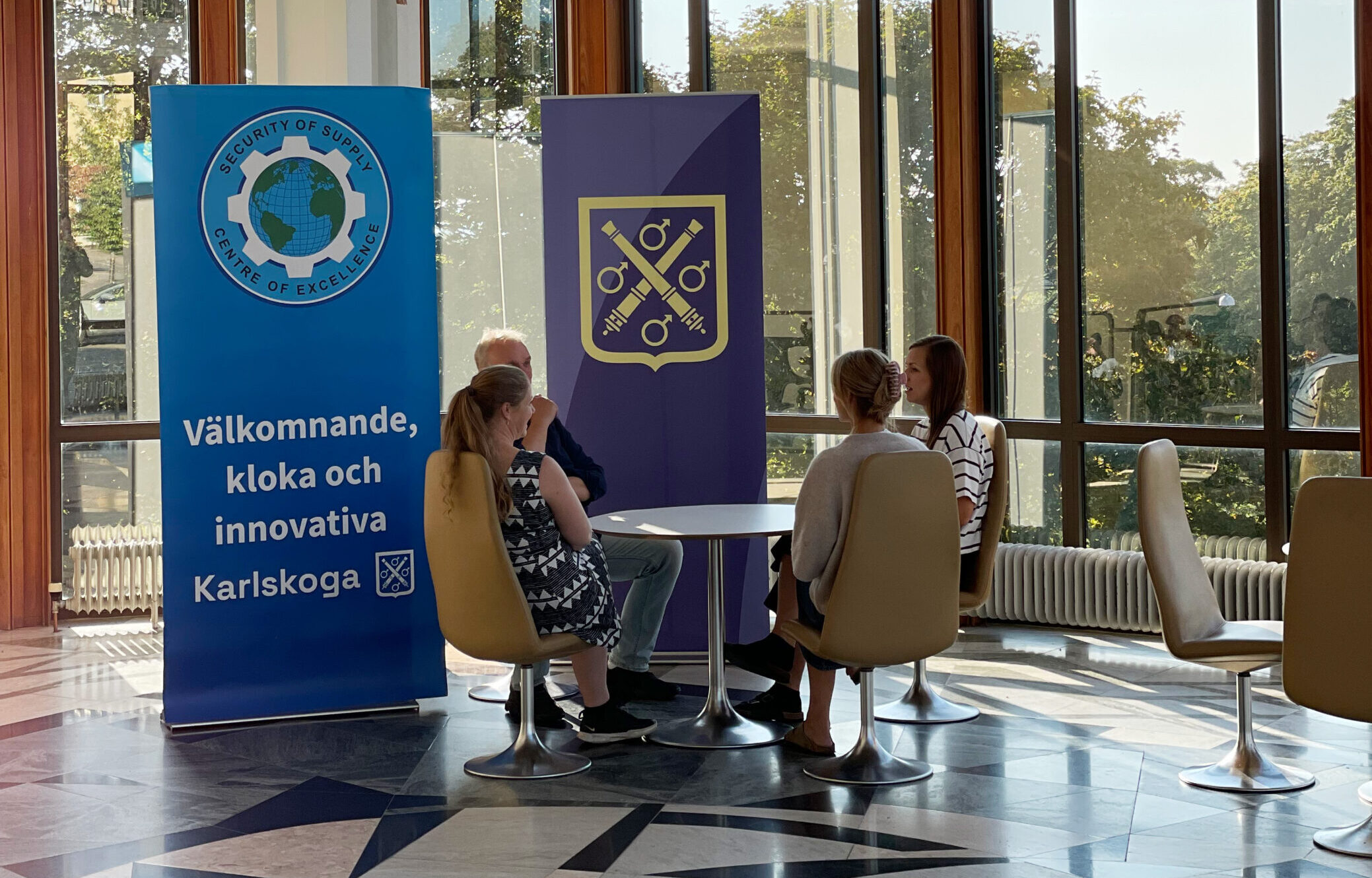 The Soscoe information corner in Karlskoga